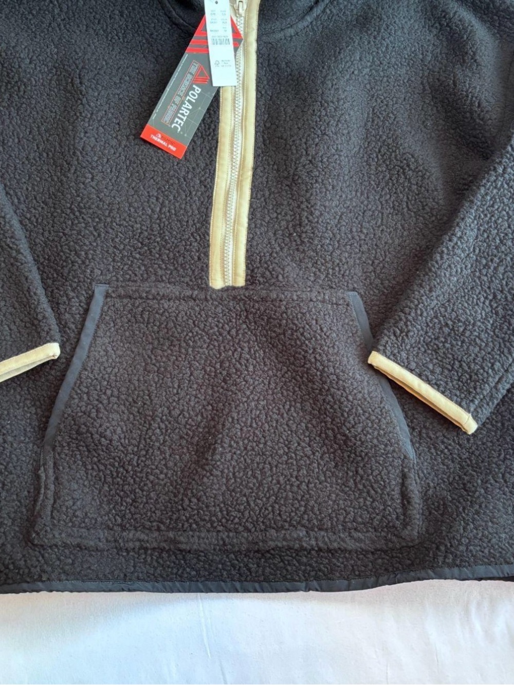 J.Crew Polartec Black Teddy Half-Zip Fleece - Picture 7 of 7